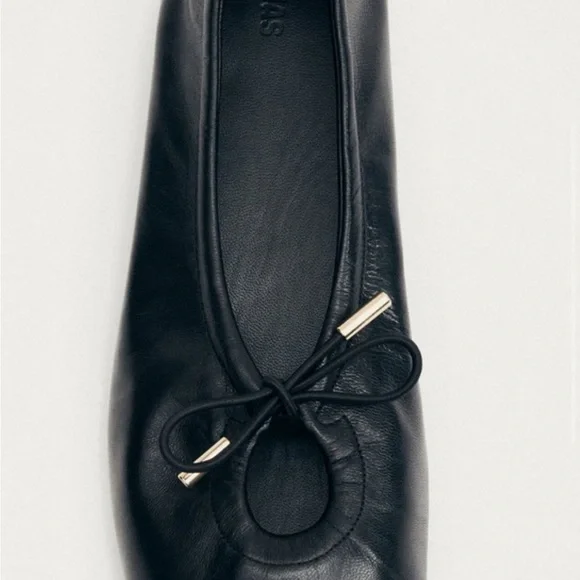 ALOHAS Black Leather Ballet Flats Size 42 Great Condition - Picture 4 of 11